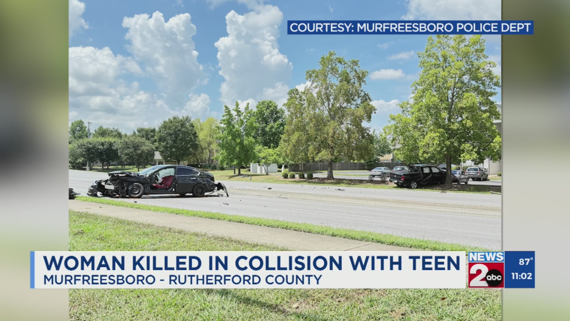 Woman dies following crash in Murfreesboro – WKRN News 2