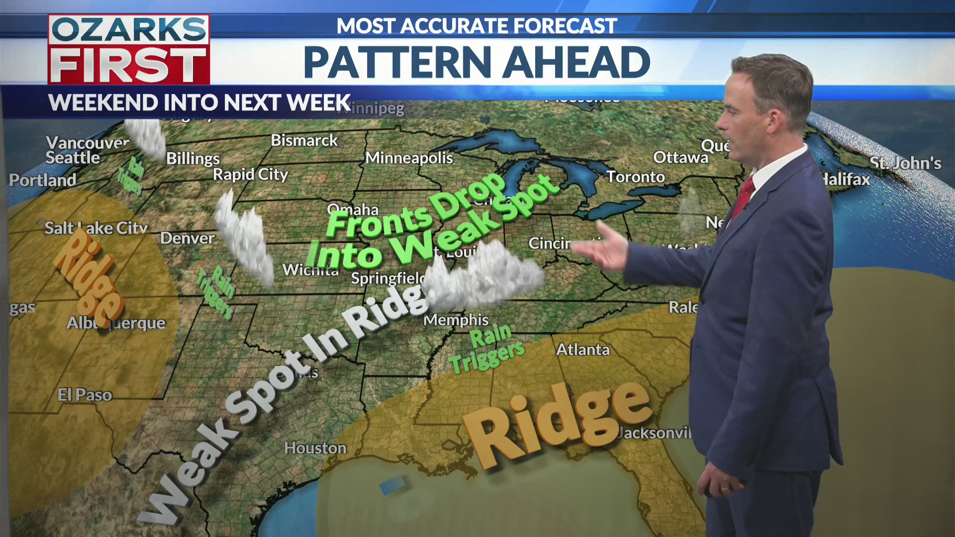 Hot weather to yield to wetter weather this weekend – KOLR ...