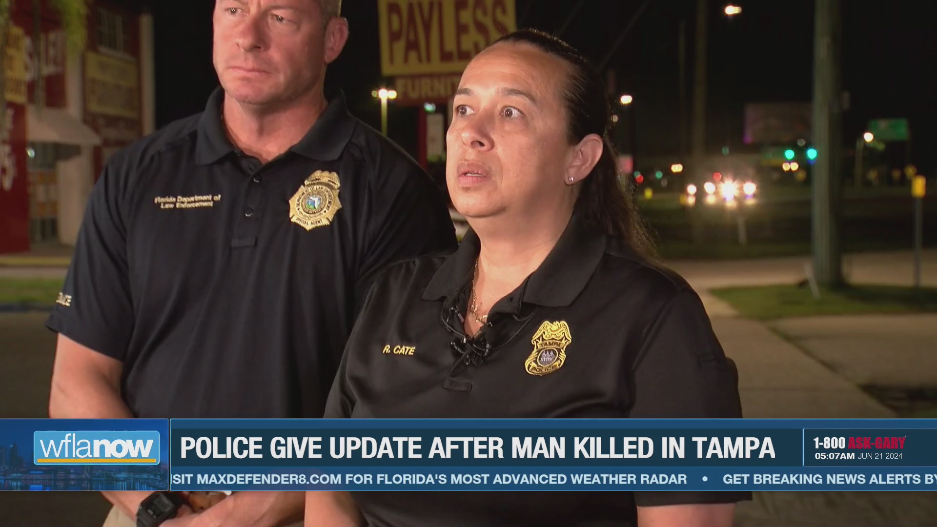Man fatally struck by car after running from Tampa police officers – WFLA