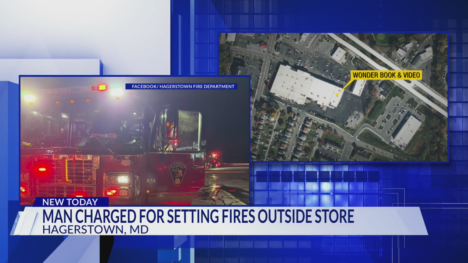Man charged with arson after setting fires outside Hagerstown bookstore ...