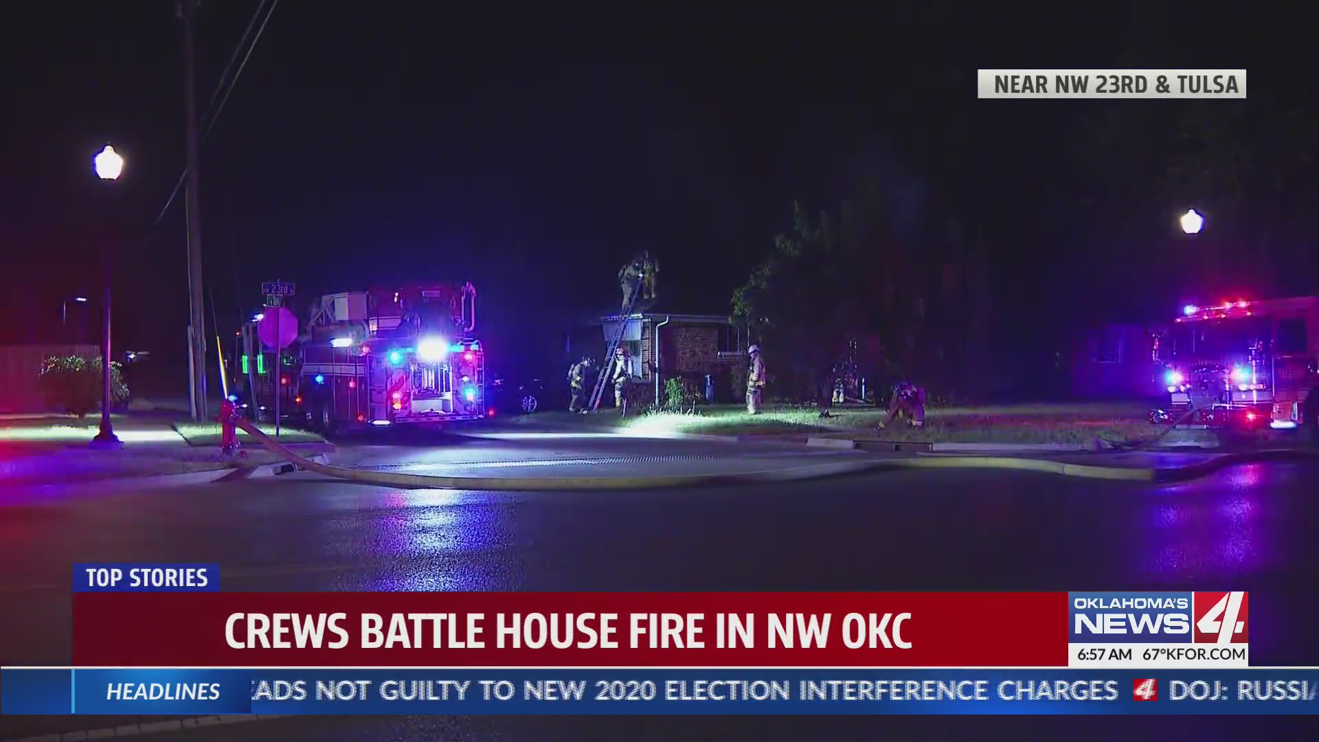 Crews knock down house fire in NW Oklahoma City – KFOR.com Oklahoma City