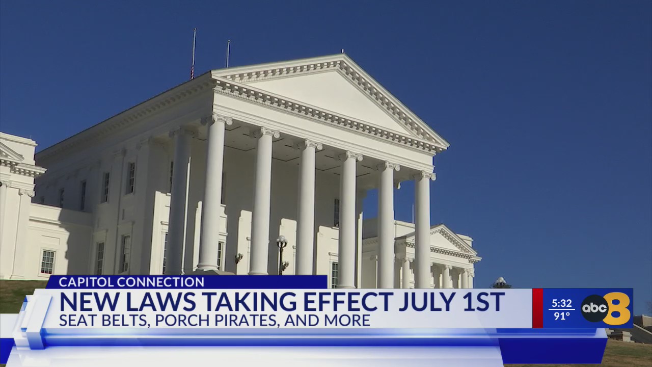 New laws set to take effect on July 1 in Virginia – WRIC ABC 8News