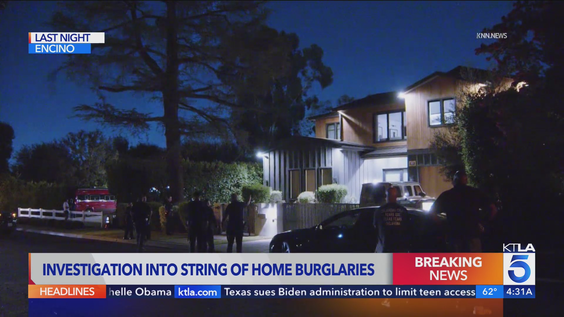 Another Encino home hit in series of SFV break-ins – KTLA