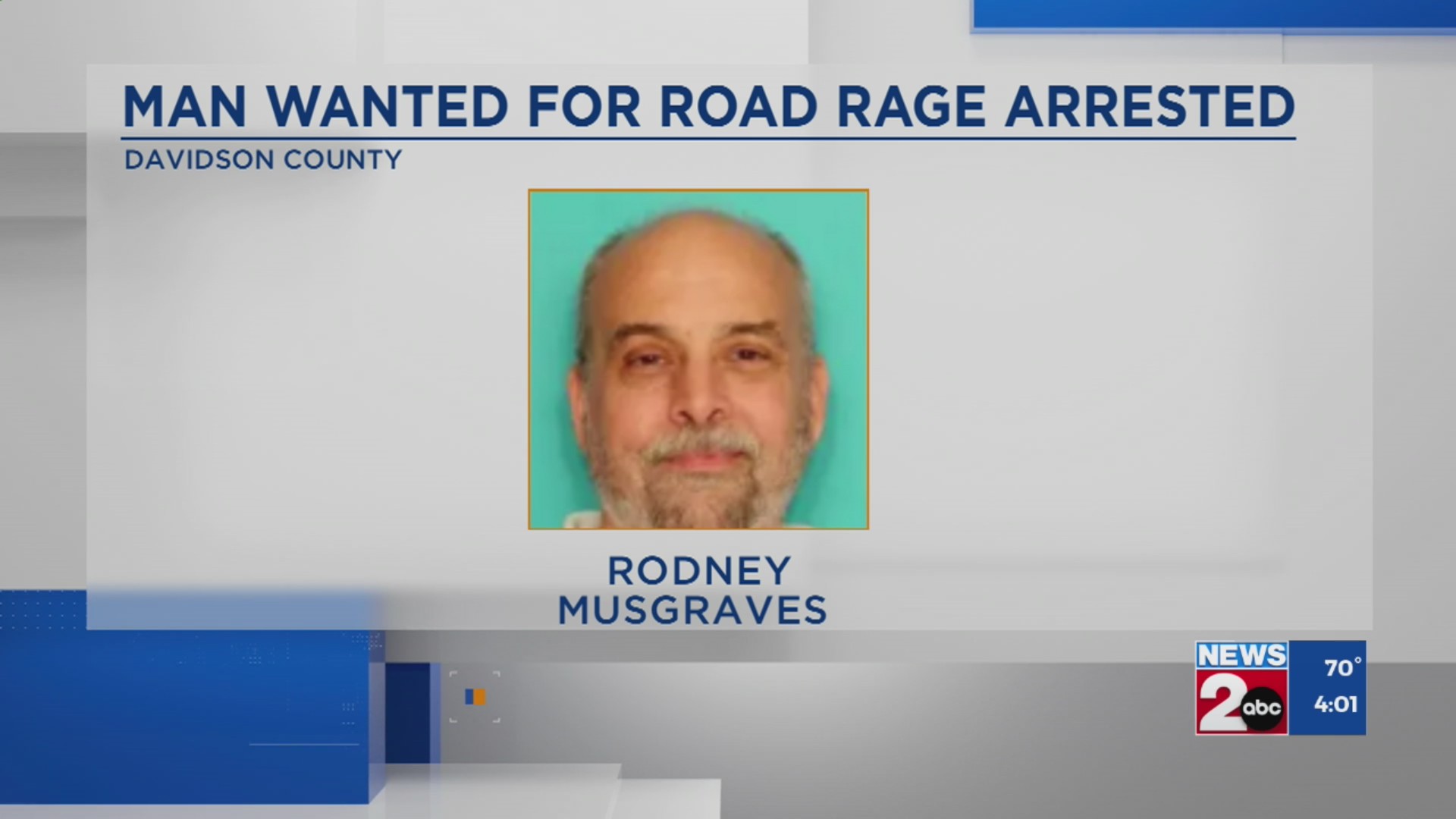 Man on ‘Most Wanted’ list arrested for road rage incident – WKRN News 2