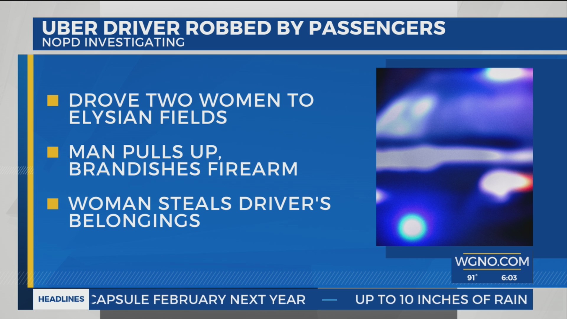 New Orleans Uber driver robbed at gunpoint – WGNO