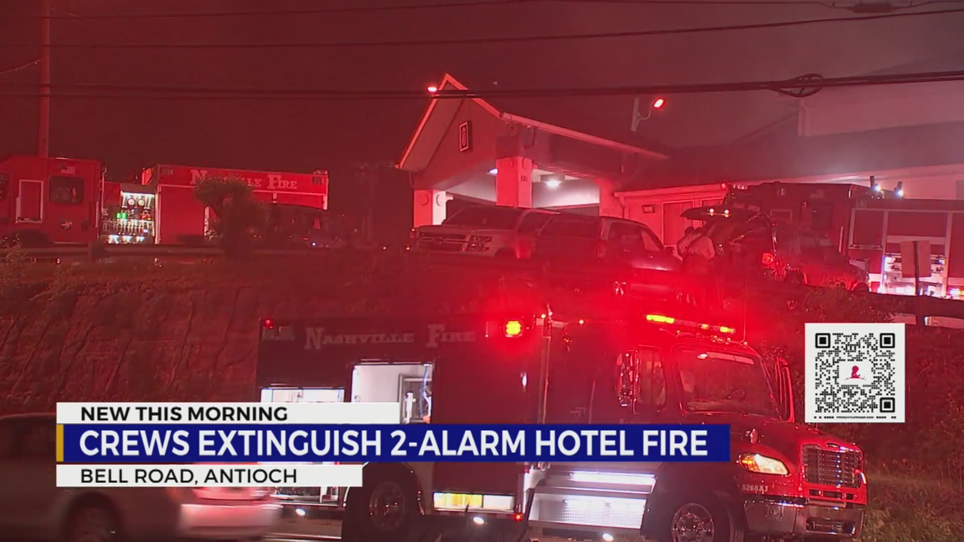 Crews extinguish fire at Antioch hotel – WKRN News 2