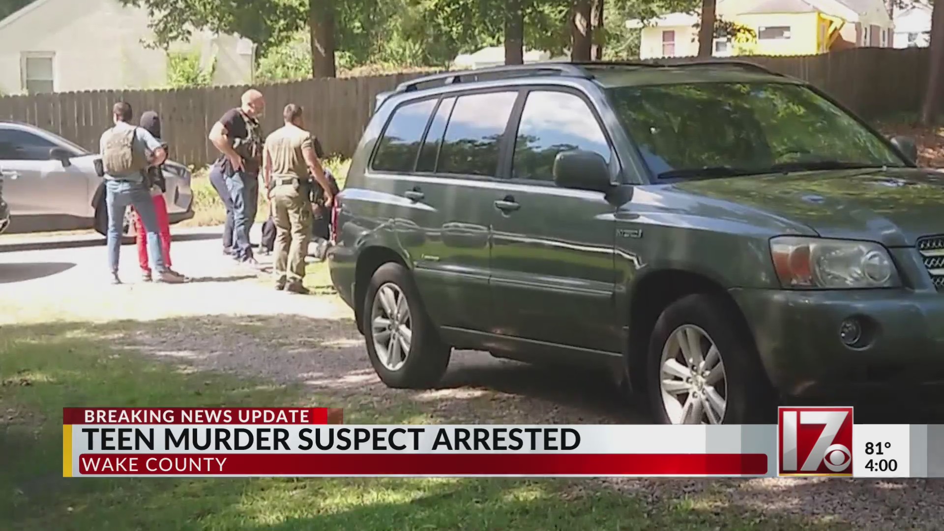 Wake County juvenile murder suspect arrested in Raleigh – CBS17.com