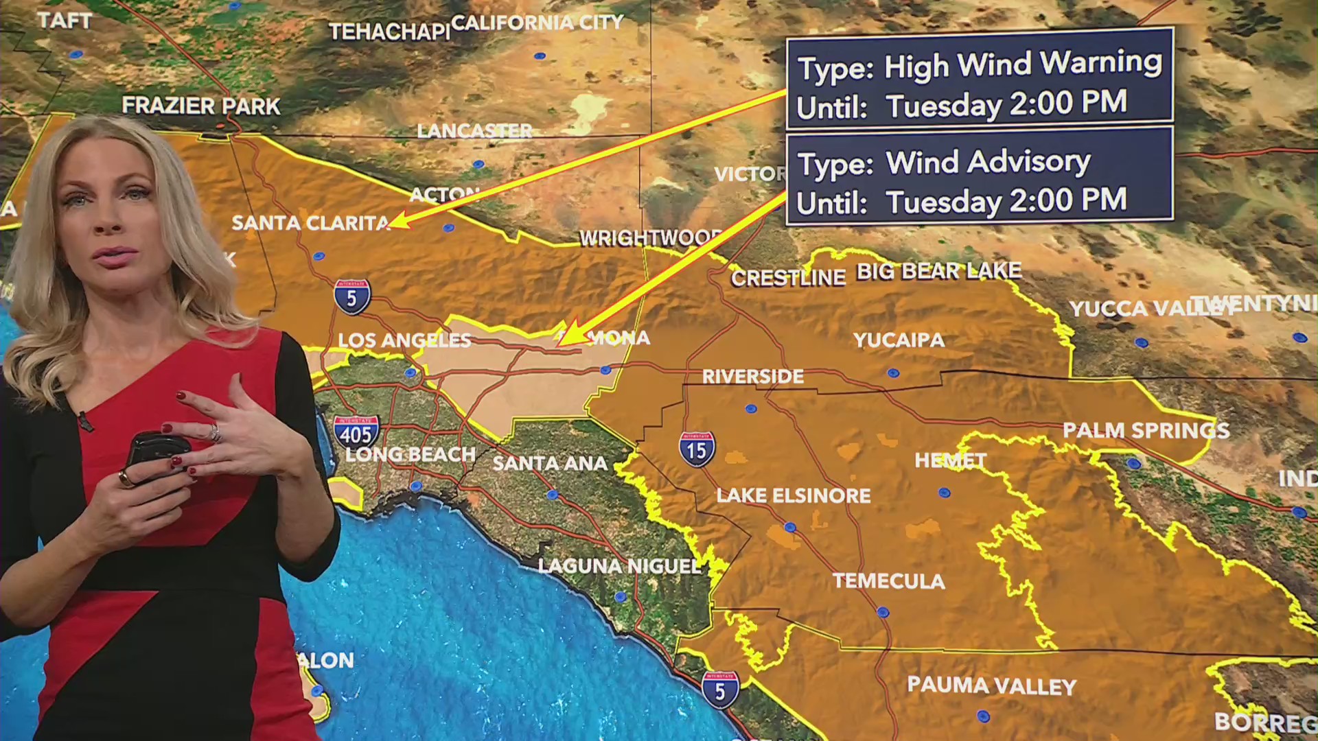 High Wind Warning in effect for Southern California KTLA