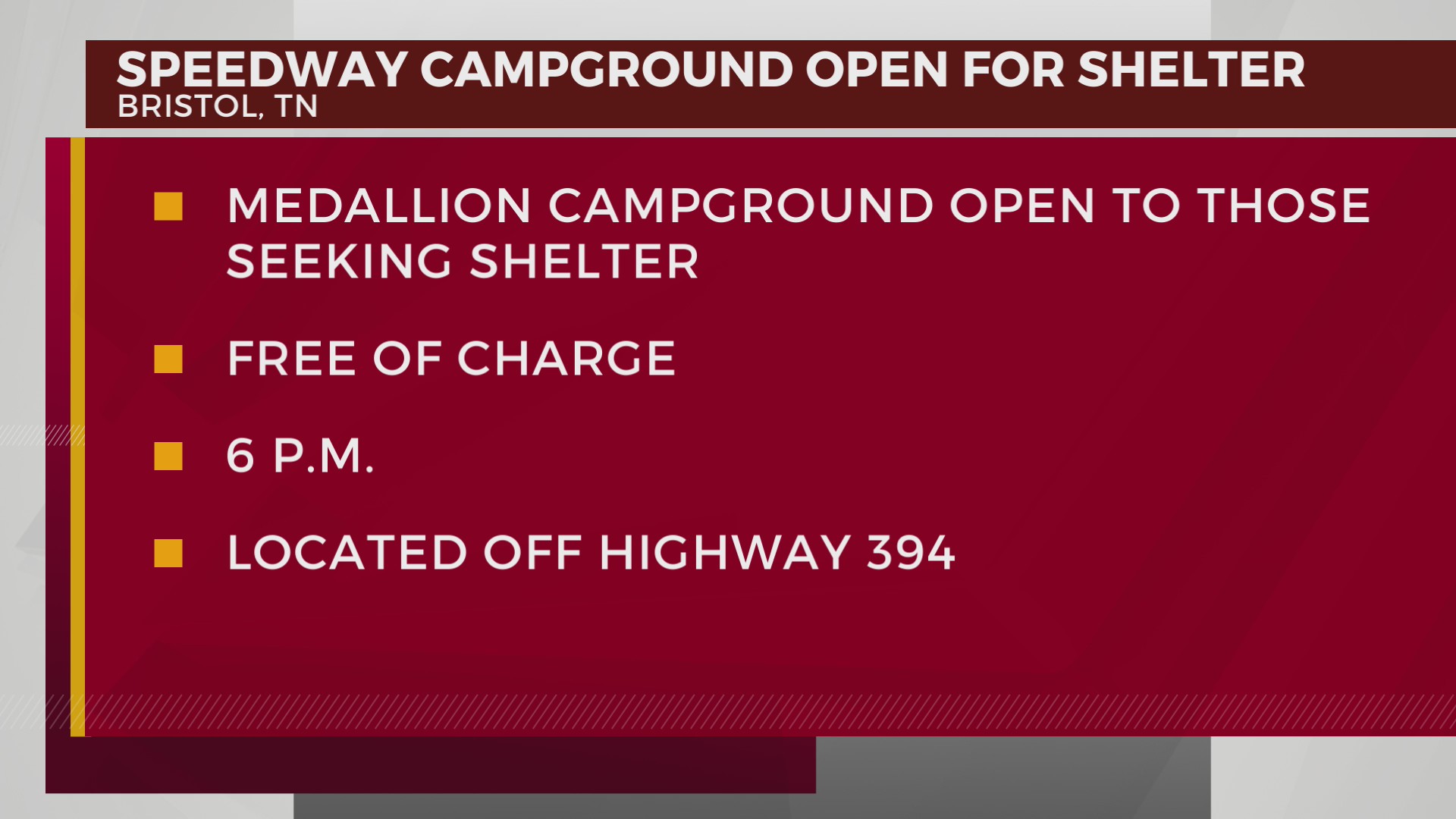 Bristol Motor Speedway opens campground to Helene evacuees WJHL Tri
