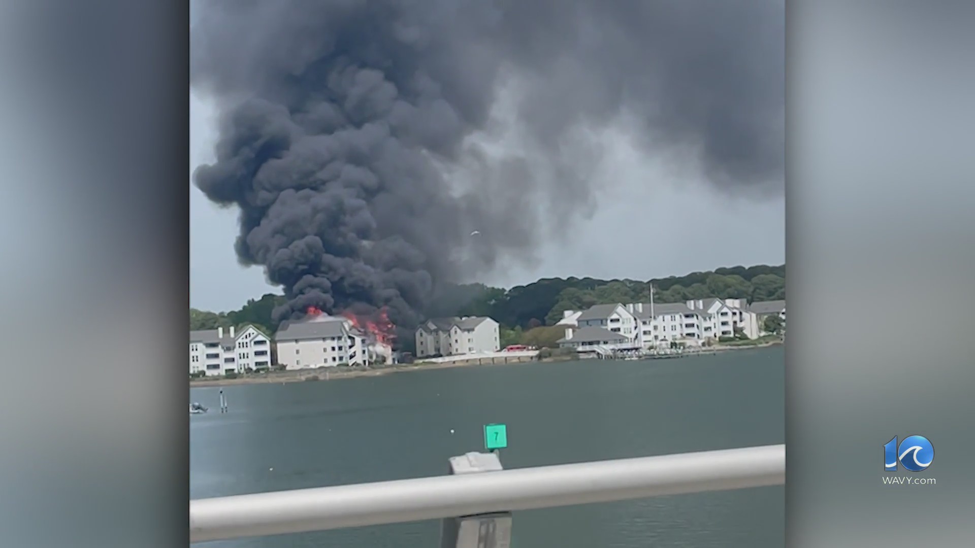 2 injured, 12 condos damaged in Hampton fire – WAVY.com