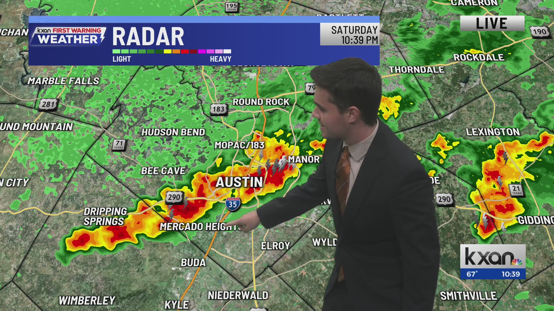 Line of strong storms, eventually drying out tonight | KXAN Weather ...