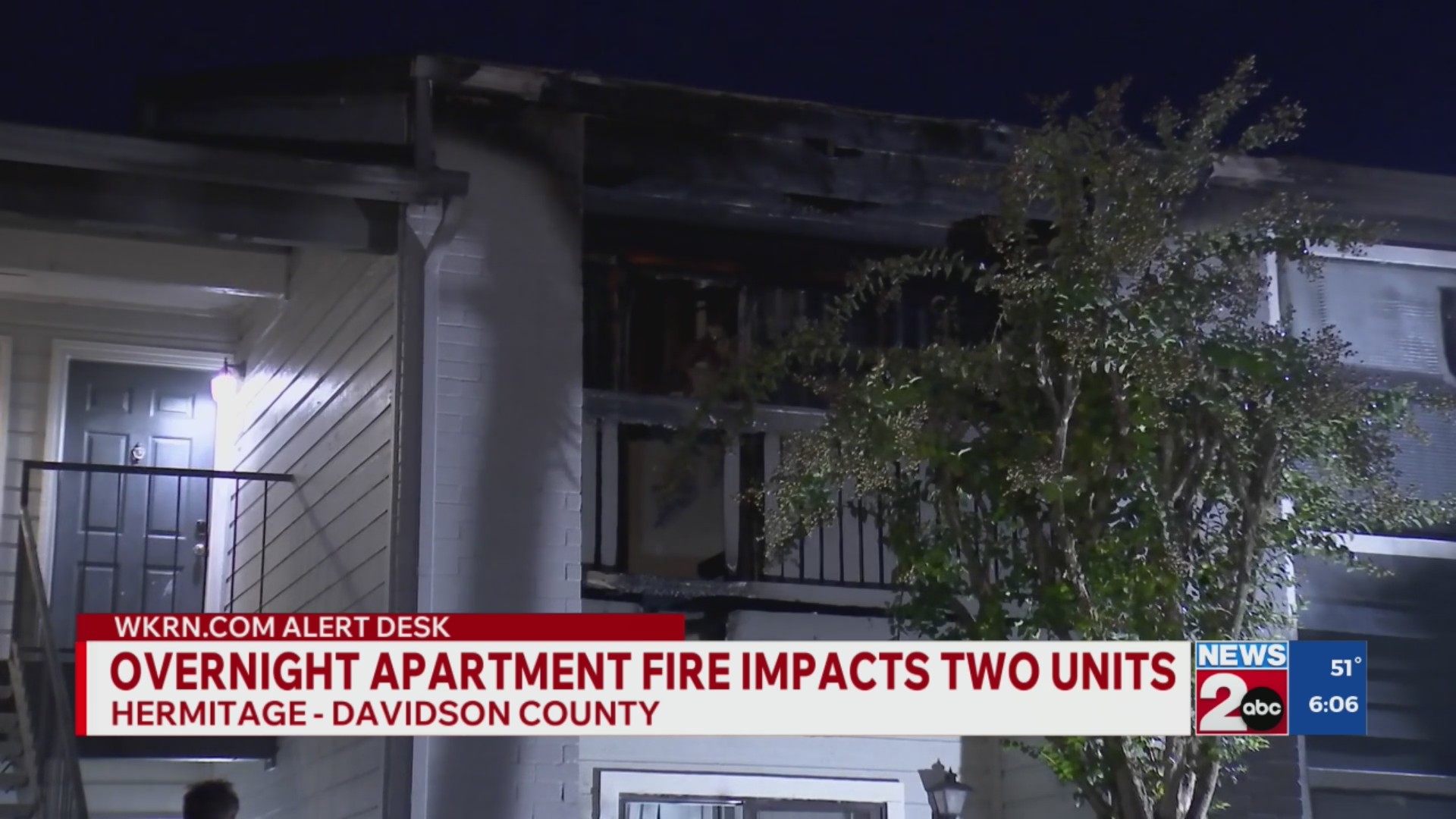 Hermitage apartments damaged in fire – WKRN News 2