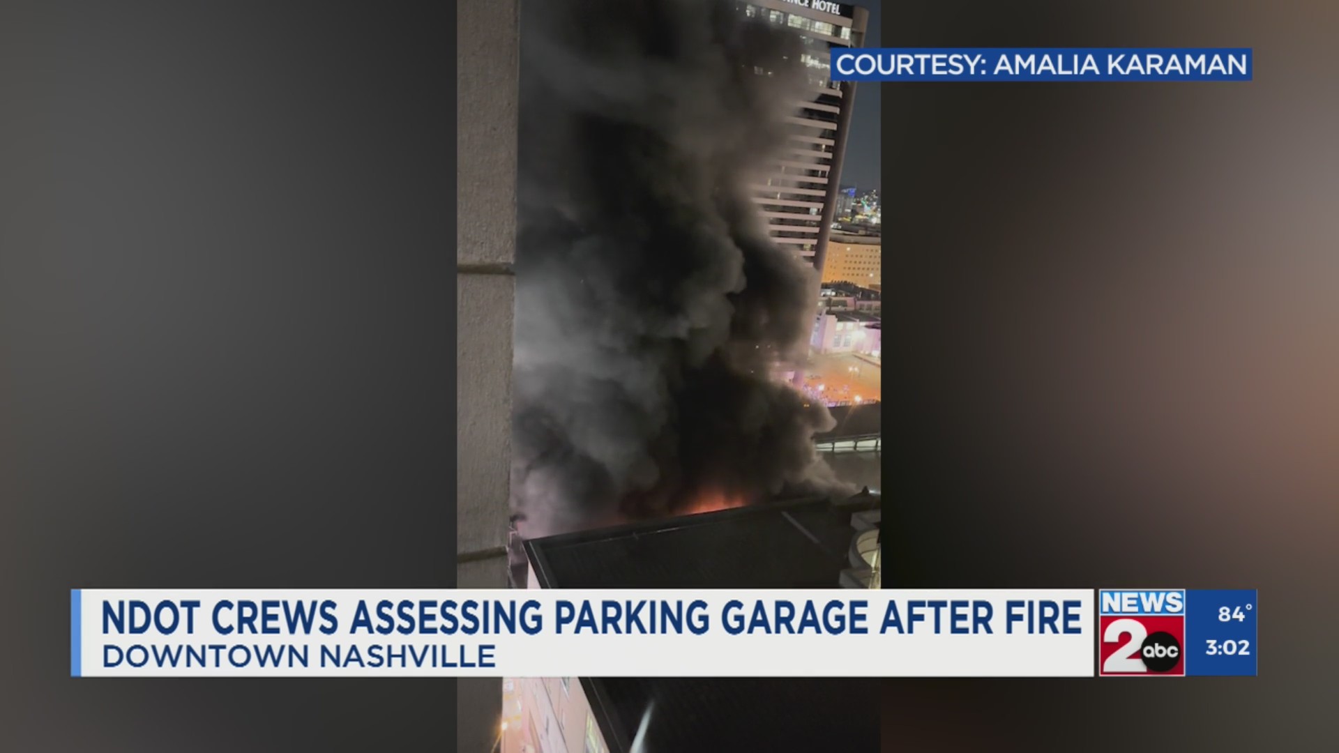 Mayor O’Connell issues statement on parking garage fire – WKRN News 2