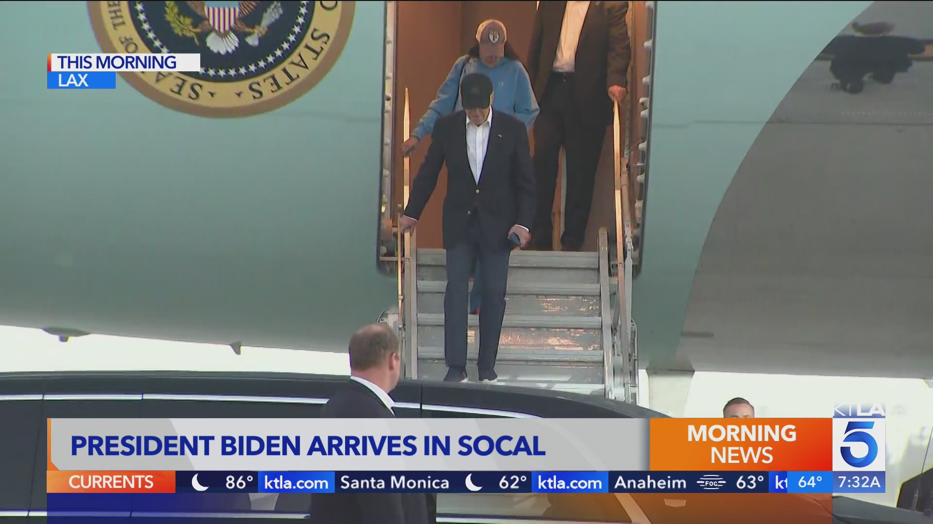 Biden arrives in Southern California ahead of downtown Los Angeles ...