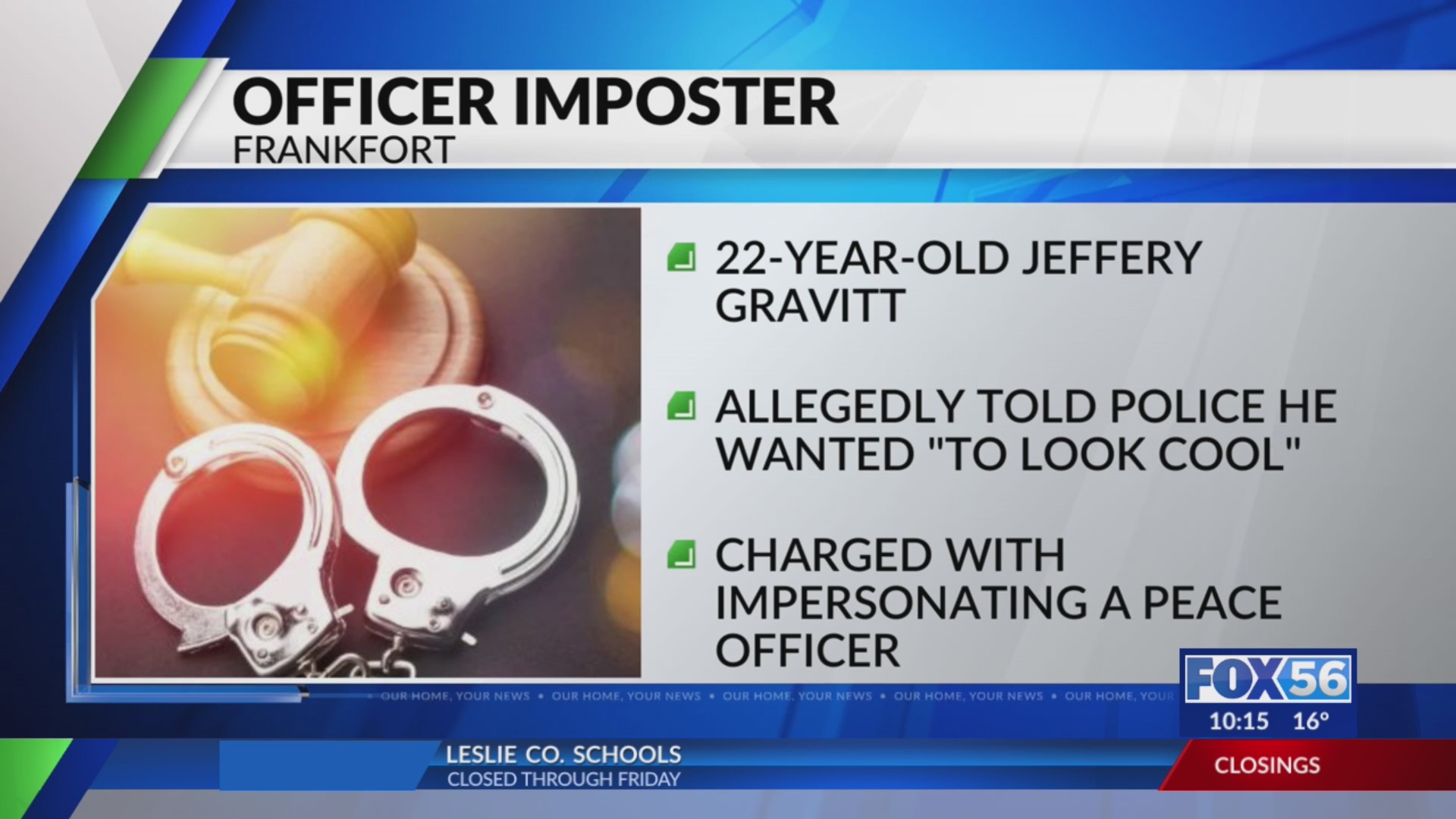 Frankfort man charged for allegedly pretending to be a deputy – FOX 56 News