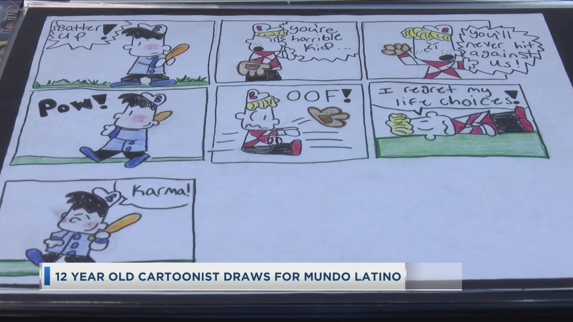 12 Year Old Cartoonist Draws For Mundo Latino SiouxlandProud Sioux City, IA News, Weather