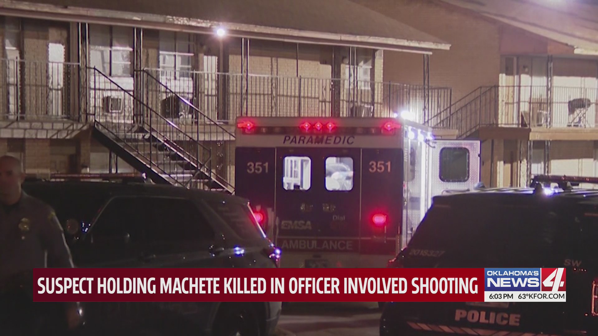 Suspect holding machete killed in officer-involved shooting – KFOR.com ...