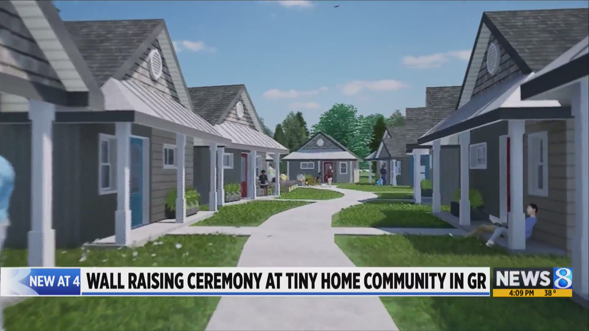 Nonprofit celebrates construction of first tiny home of planned village ...