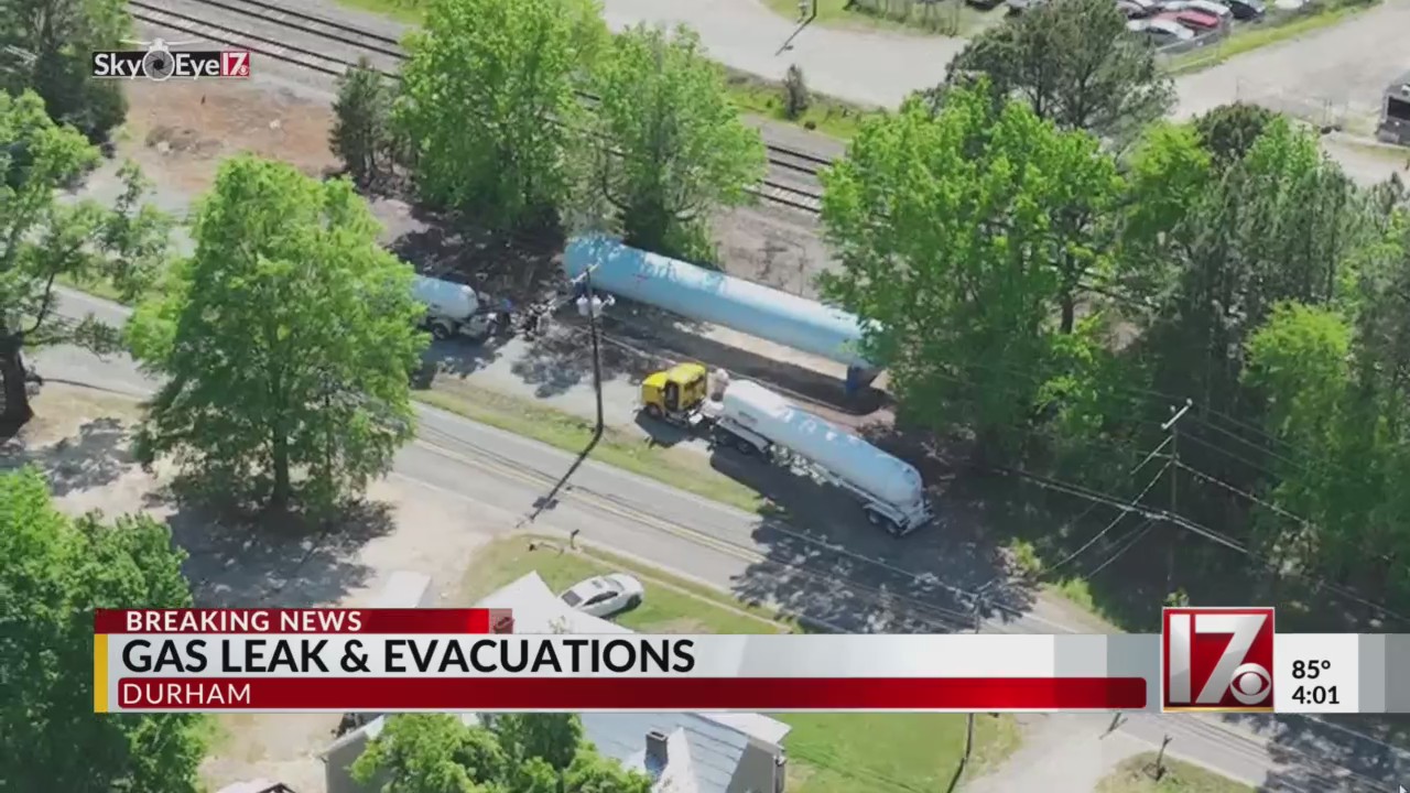 Propane gas leak and evacuations in Durham – CBS17