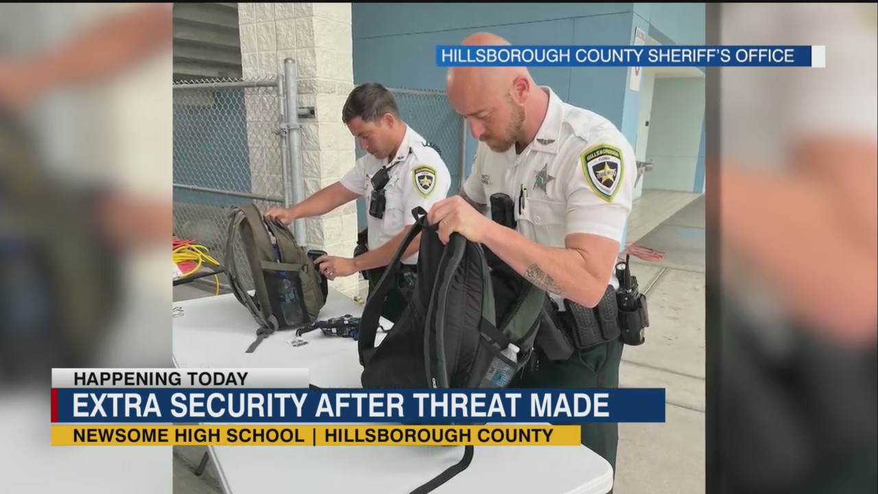 Students were packed in at the doors of Newsome High School on Monday ...