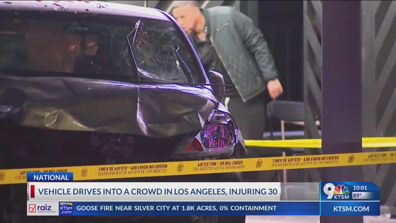 Police: Man who drove vehicle into crowd did it on purpose – KTSM 9 News