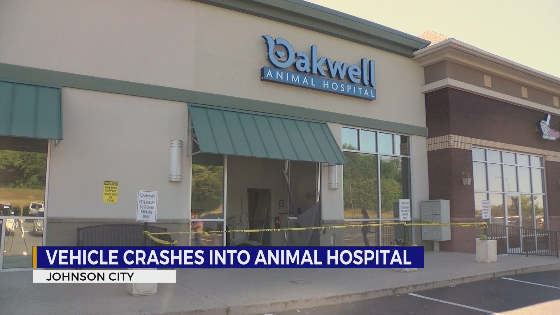 No significant injuries reported after vehicle crashes into Johnson