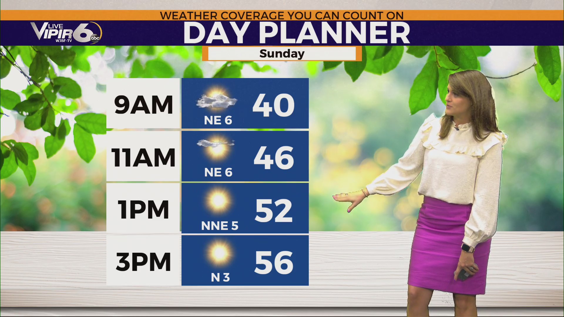 Big Temperature Swing on Sunday – WJBF