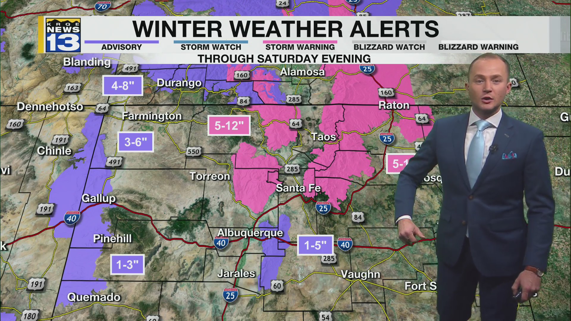 Winter isn’t over yet for parts of New Mexico – KRQE NEWS 13 – Breaking ...
