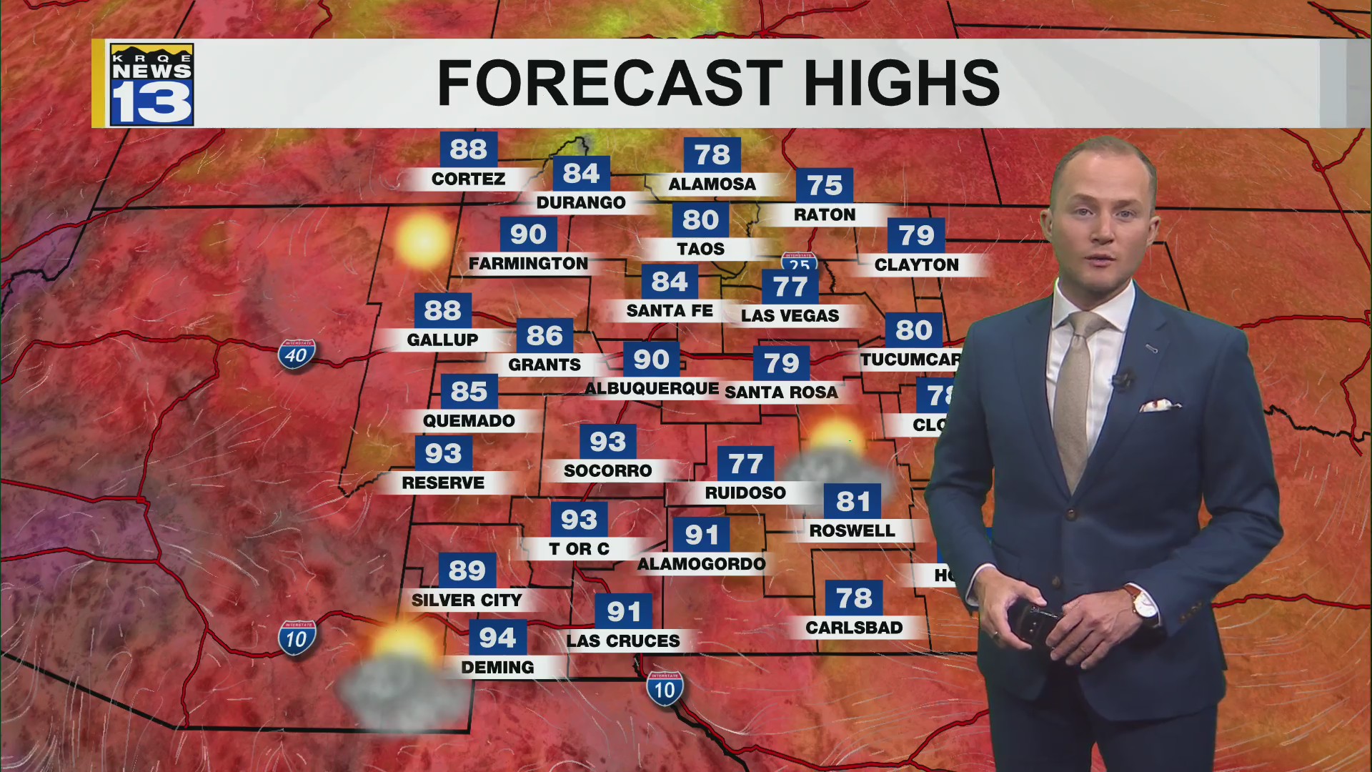 Hotter weather moves in Friday with more isolated storms – KRQE NEWS 13 ...