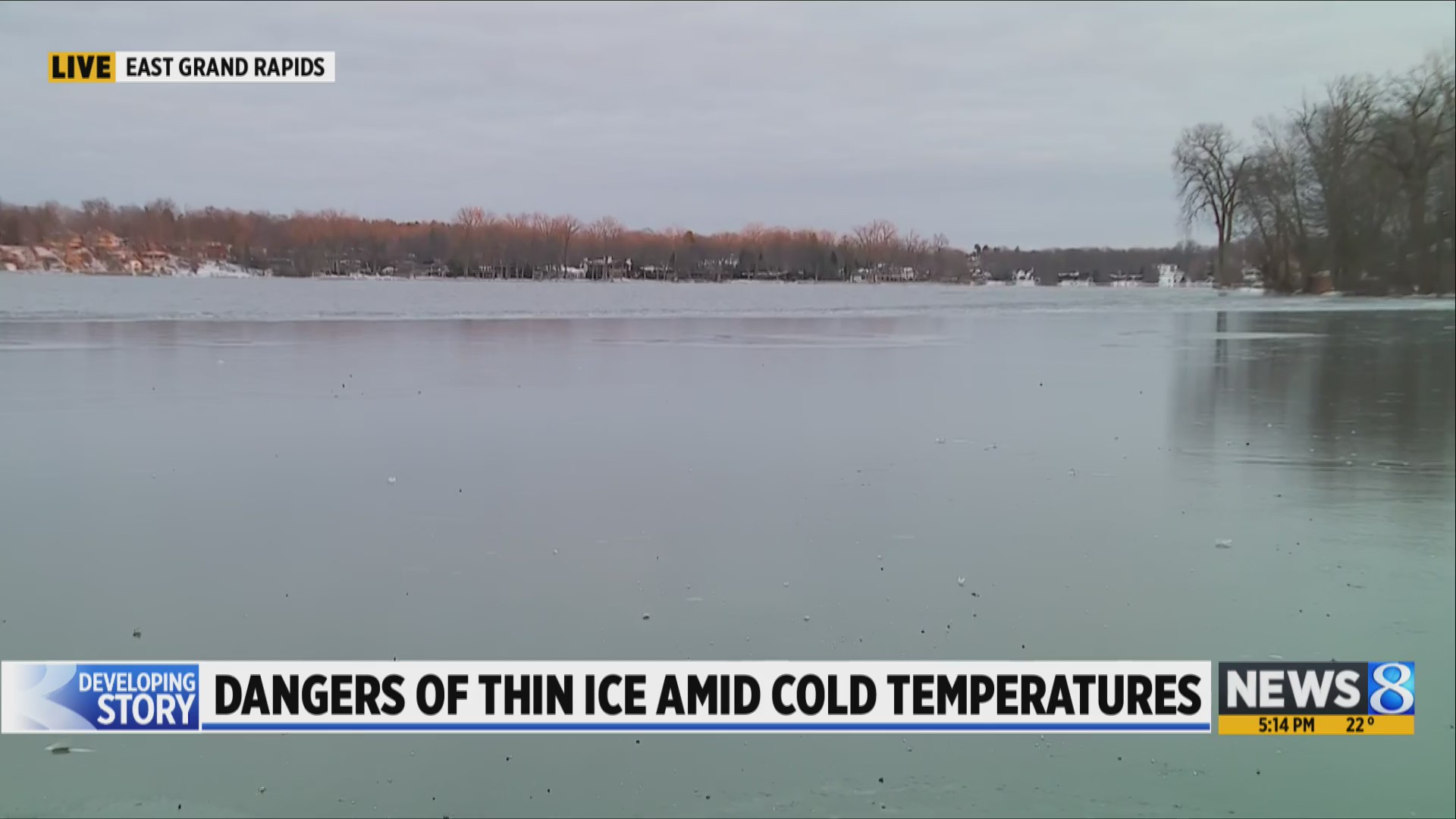 East Grand Rapids police warn of dangerous ice after Reeds Lake rescue ...
