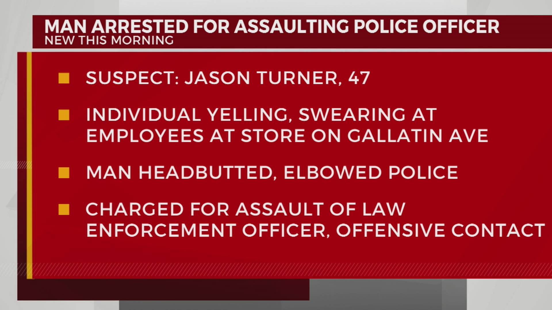 Man arrested for assaulting a police officer on Gallatin Ave. – WKRN News 2