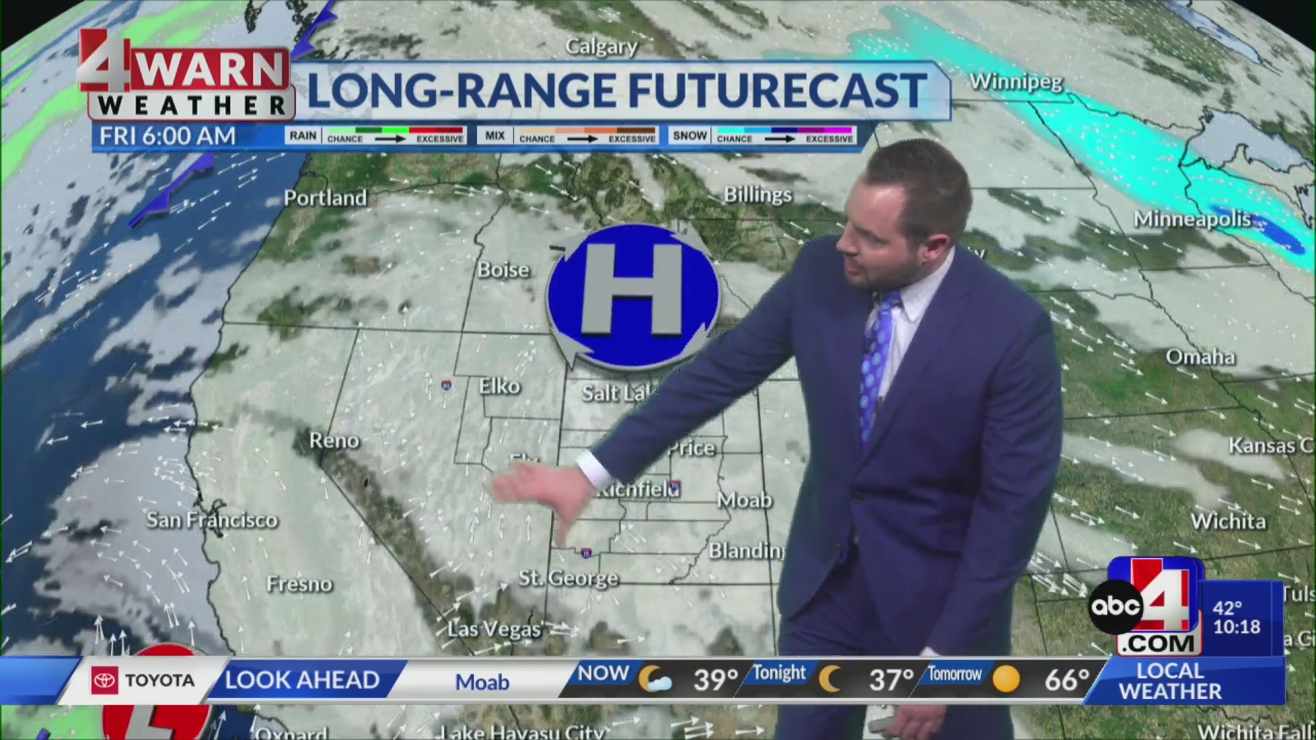 Mild temperatures, a few showers to start the week – ABC4 Utah