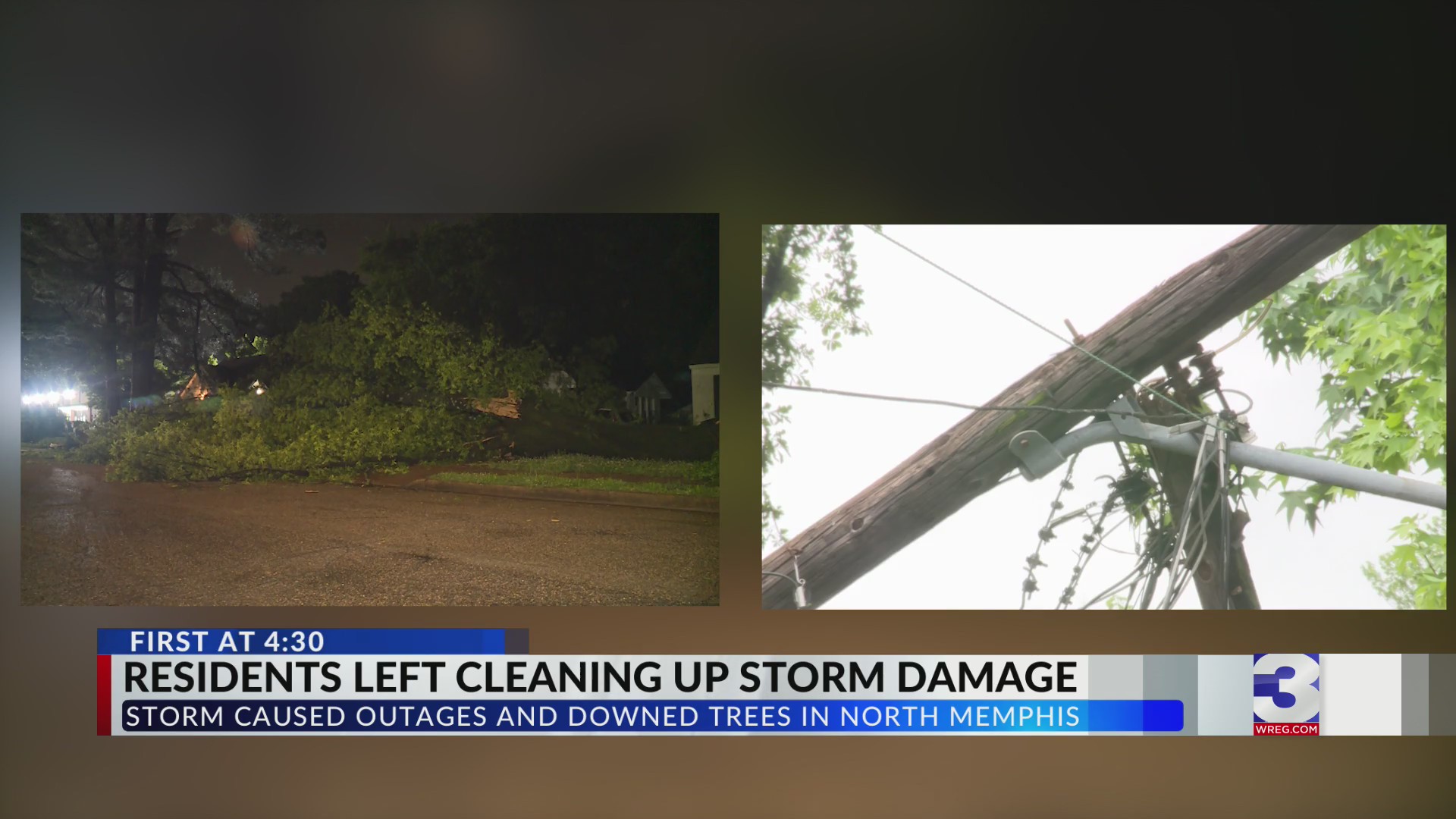 Rainstorm causes power outages, fallen trees and poles – WREG.com