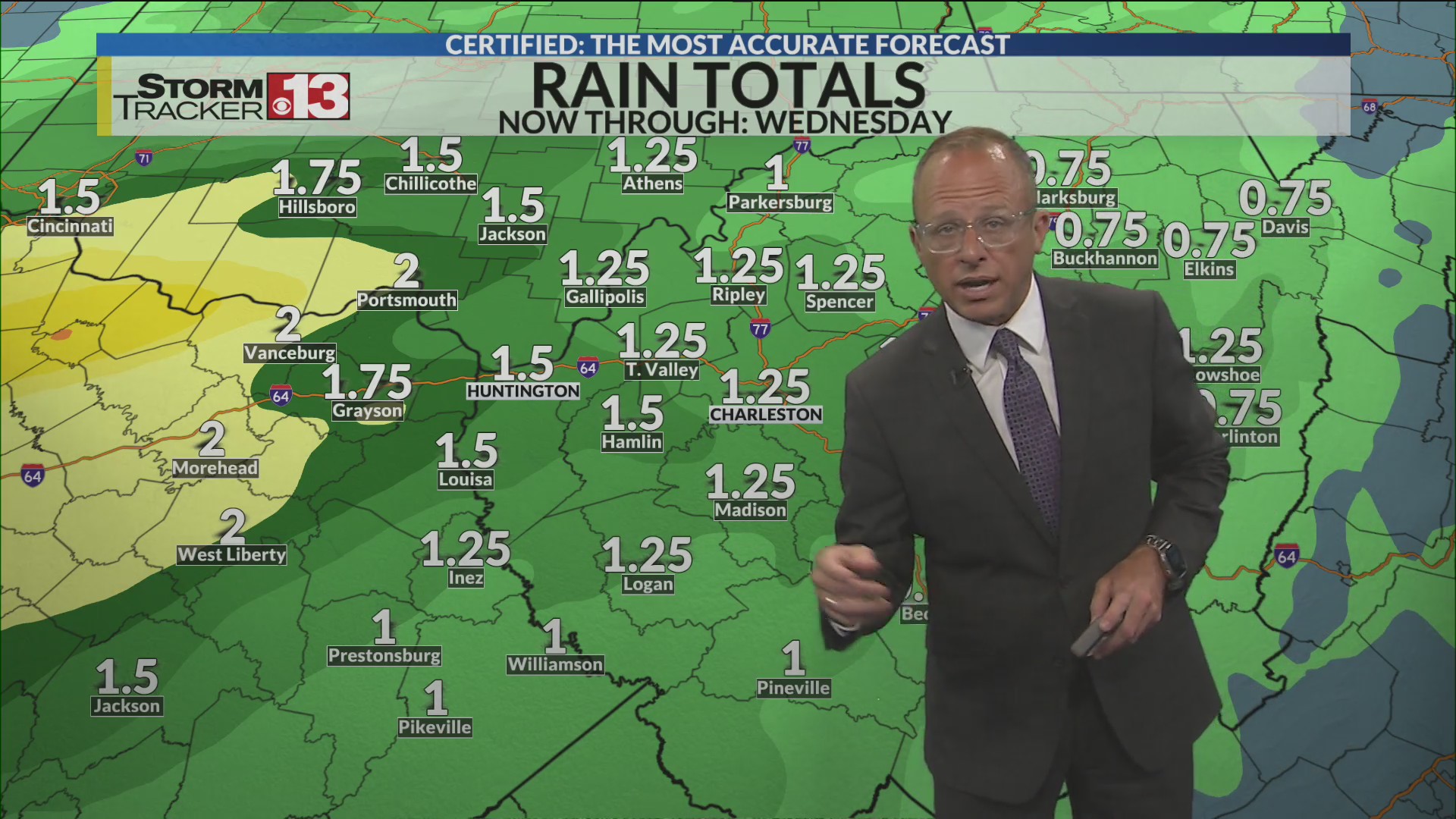 Rain moves in Tuesday! – WOWK 13 News