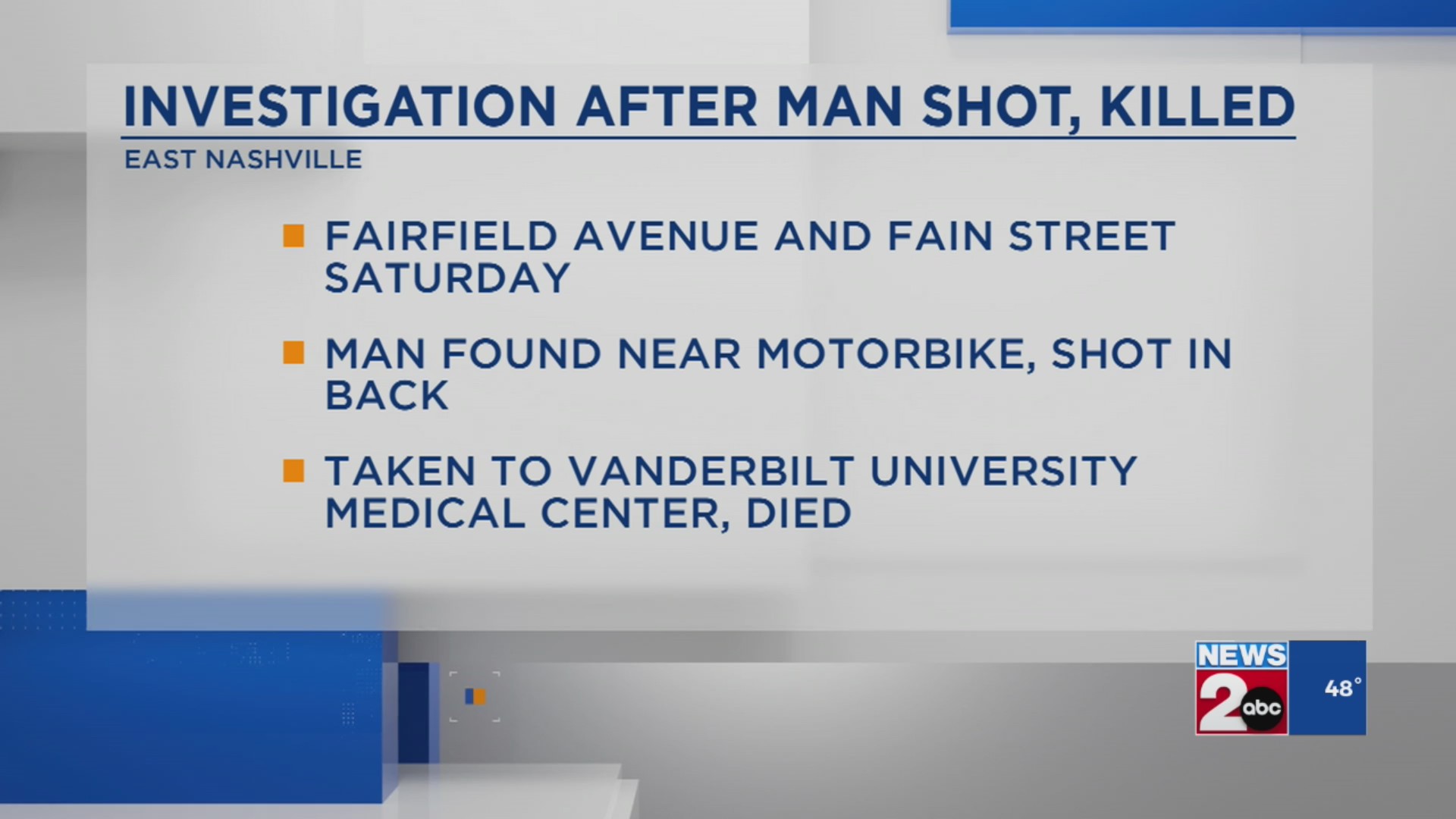 MNPD: Man fatally shot while riding motorbike in Napier area – WKRN News 2