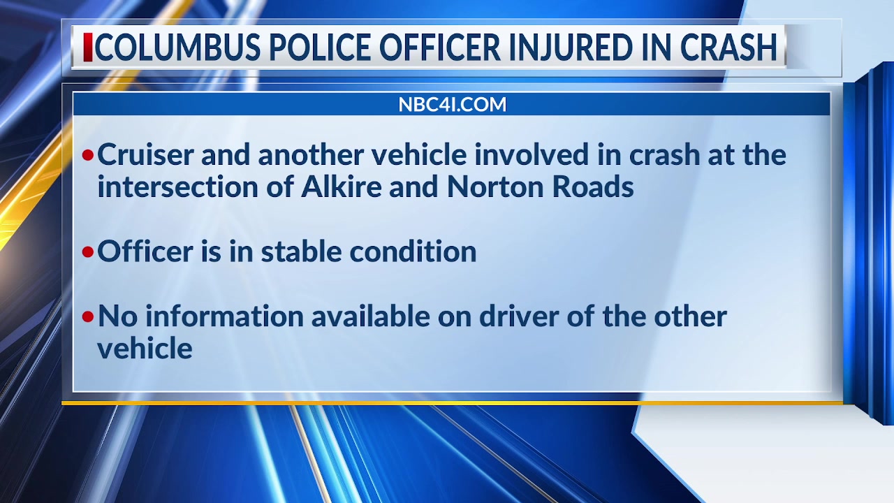 Columbus police officer injured in southwest side crash – NBC4 WCMH-TV
