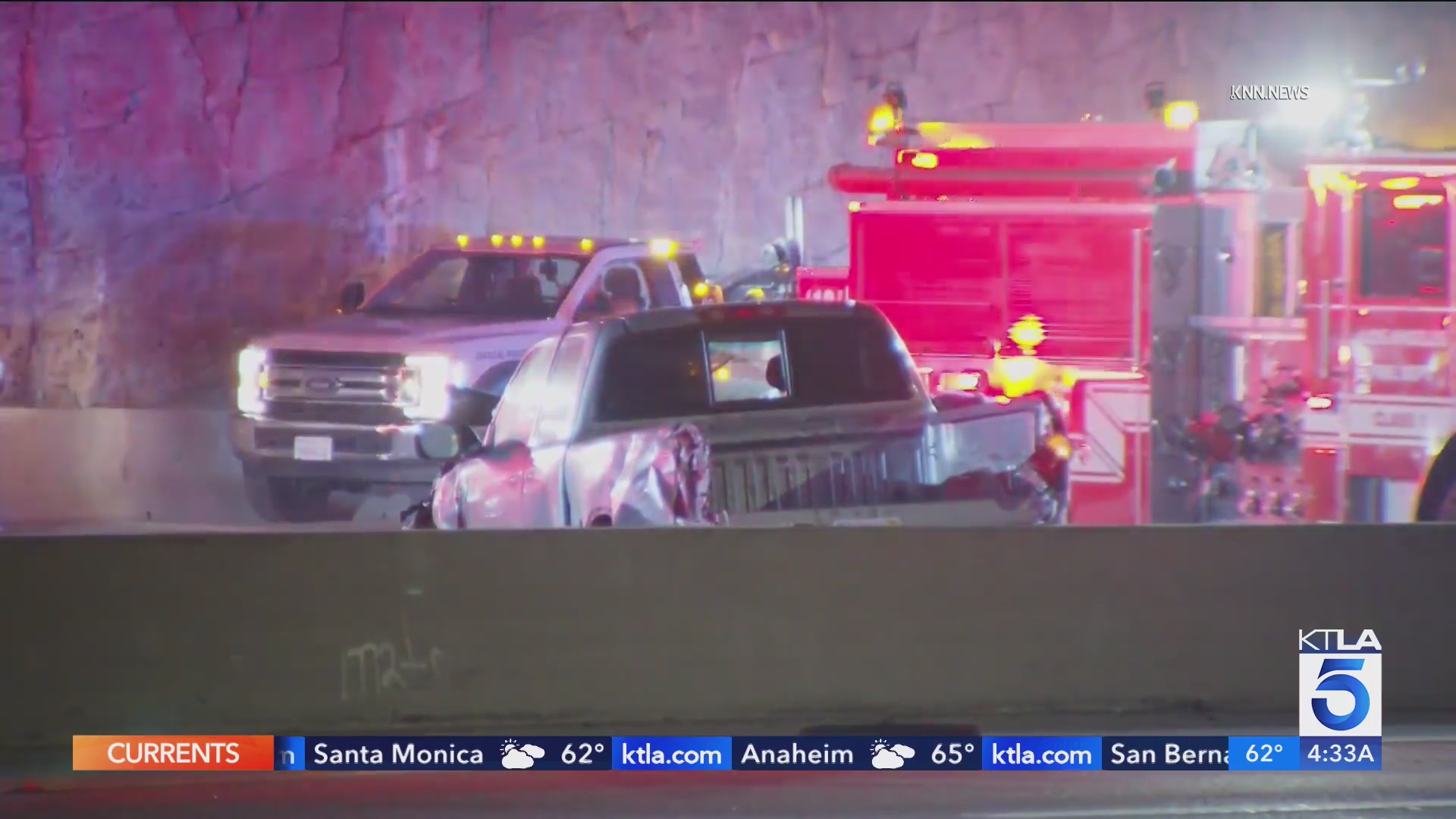 Deadly crash leaves officer in hospital, closes SB 405 in Brentwood – KTLA