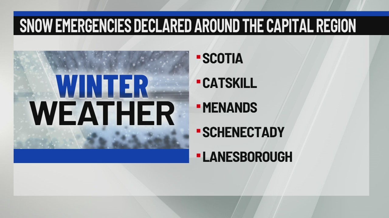 Snow emergencies declared around the Capital Region – NEWS10 ABC