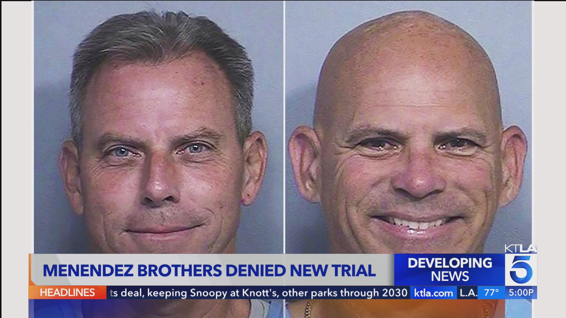 Perry Berman Judge denies Menendez brothers’ petition for new trial – KTLA