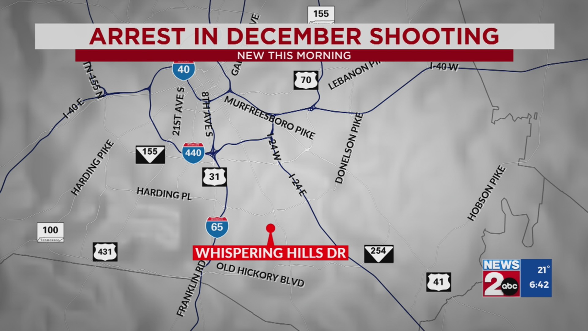 Man arrested for attempted homicide after December shooting – WKRN News 2