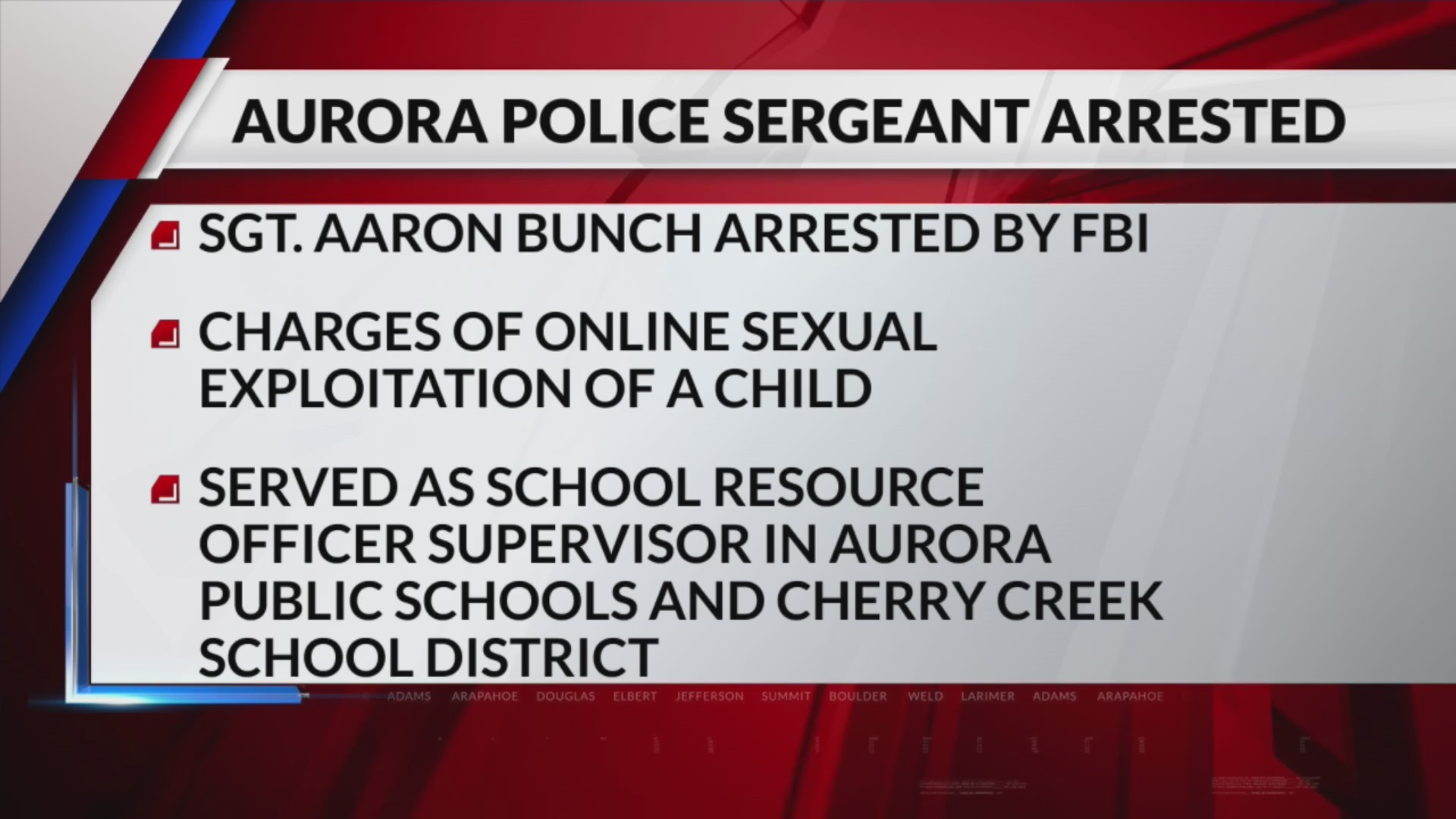 Aurora sergeant arrested on child exploitation charges – FOX31 Denver