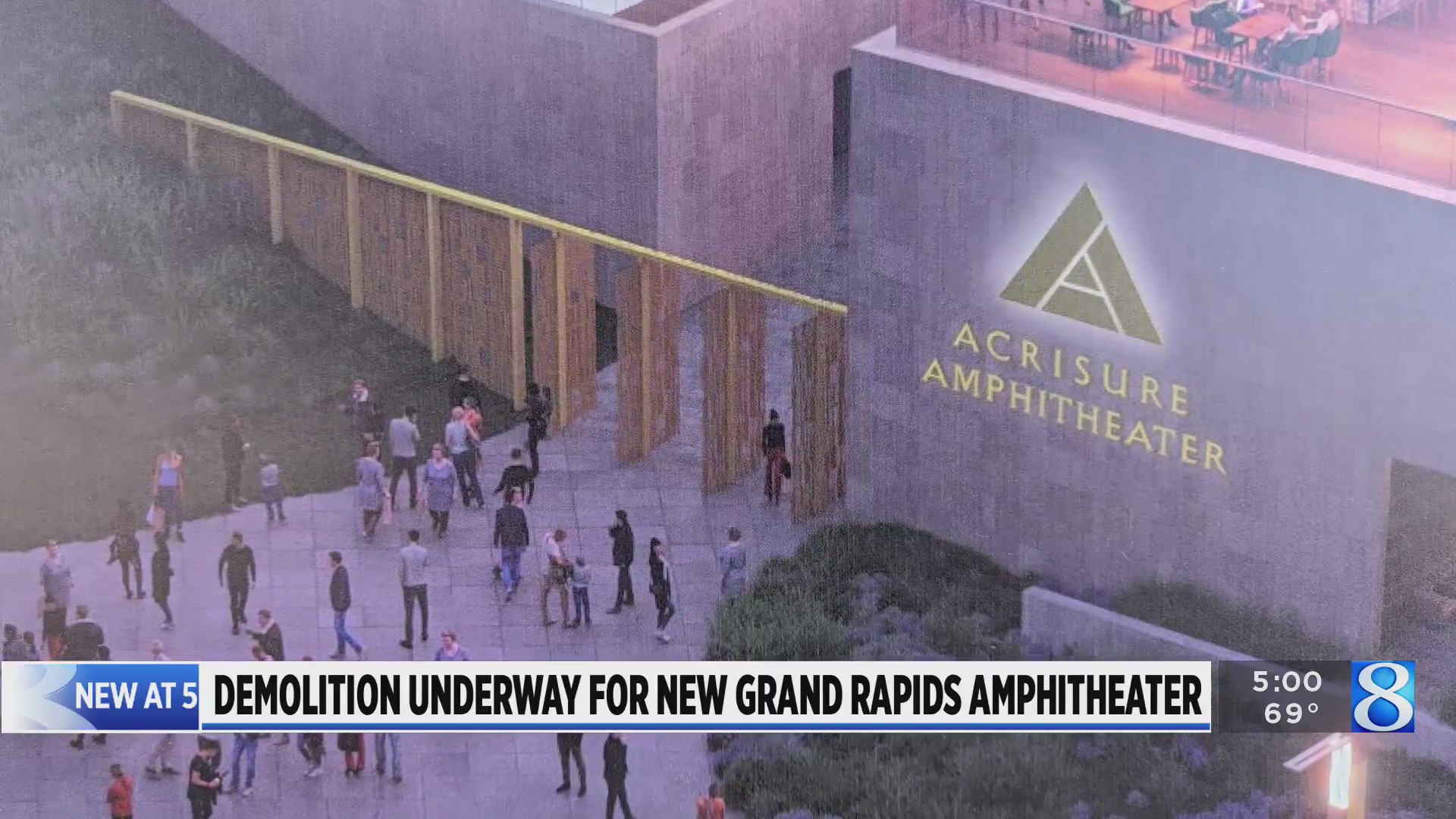 Demolition underway for Acrisure Amphitheater – WOODTV.com