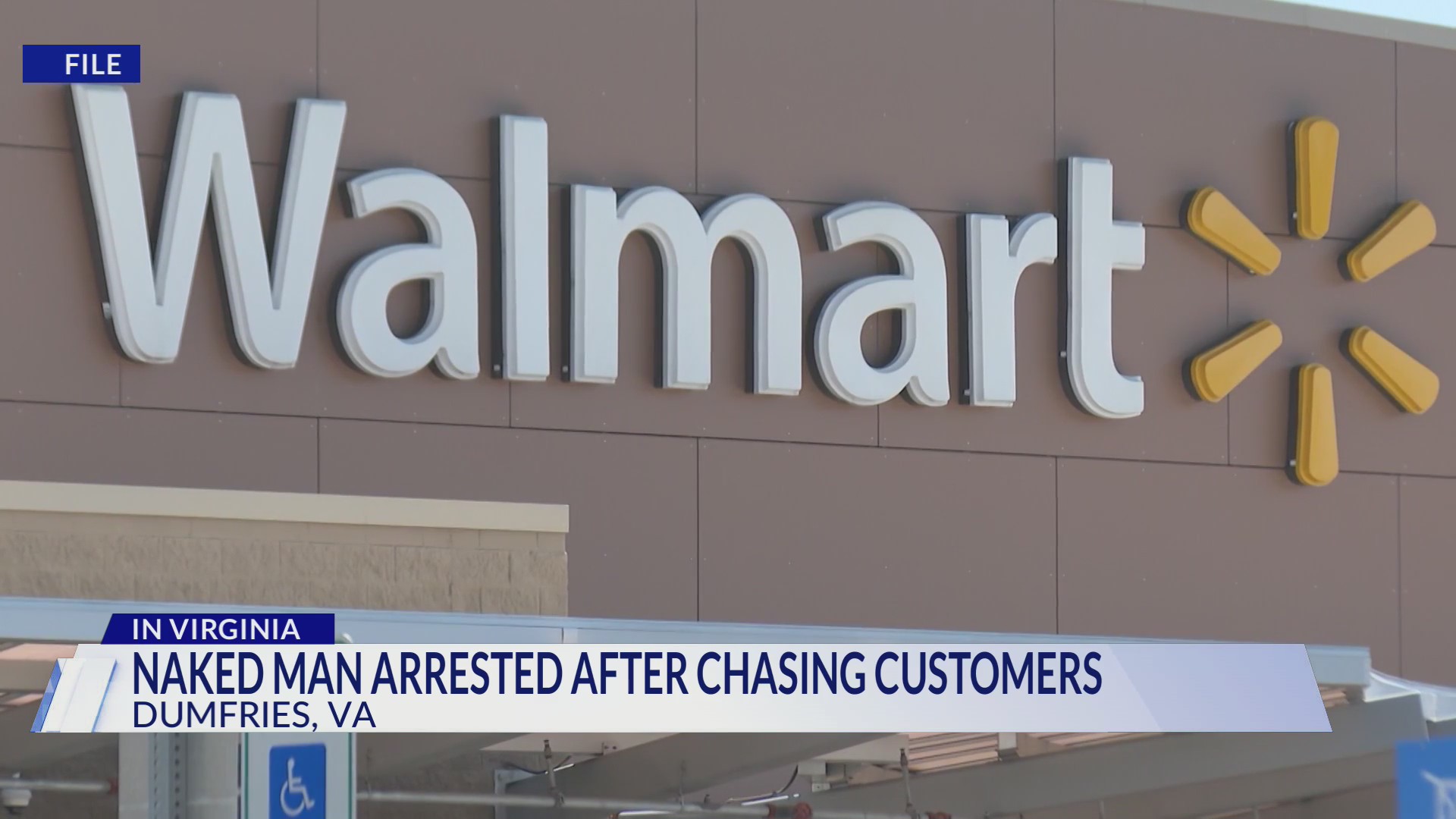 Naked man arrested after chasing customers around Dumfries Walmart
