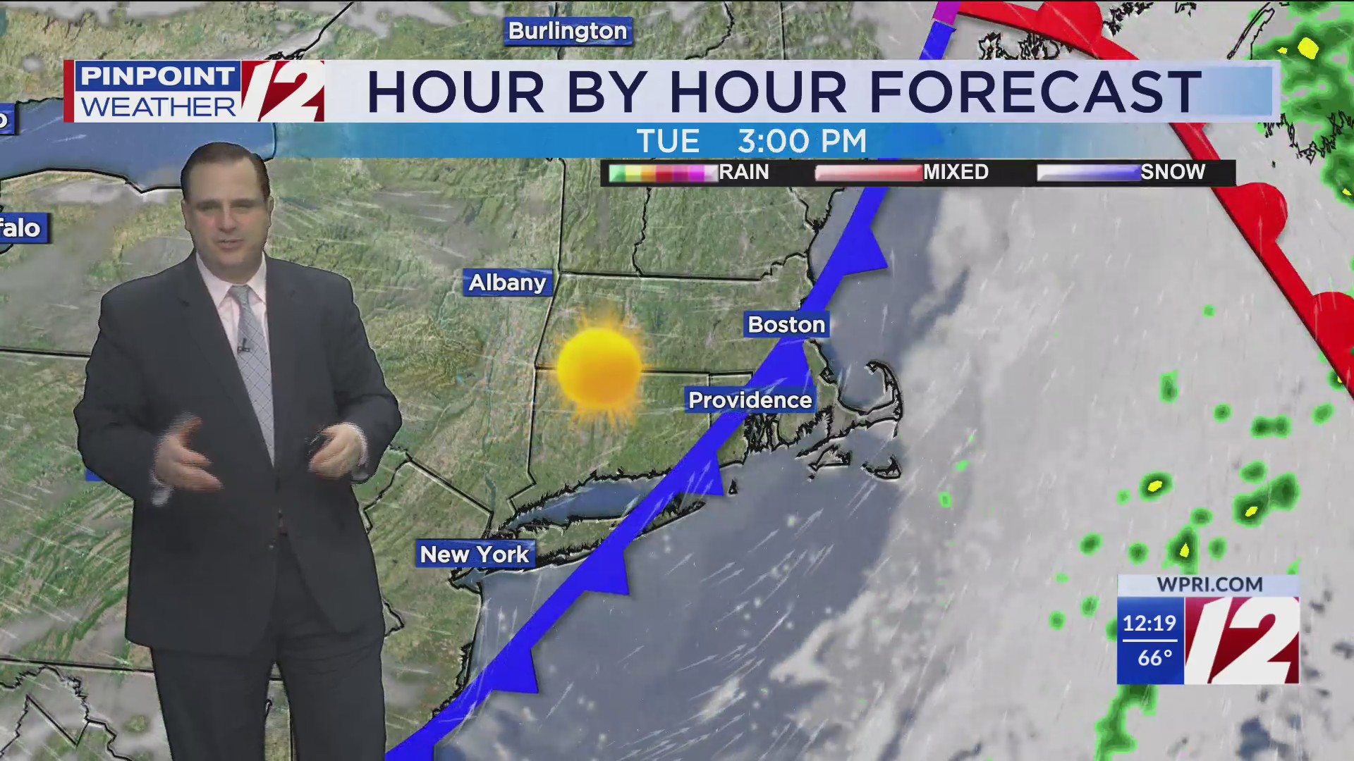 WPRI 12 Weather Forecast for 4/22/25: Increasing sun, warm and dry this ...