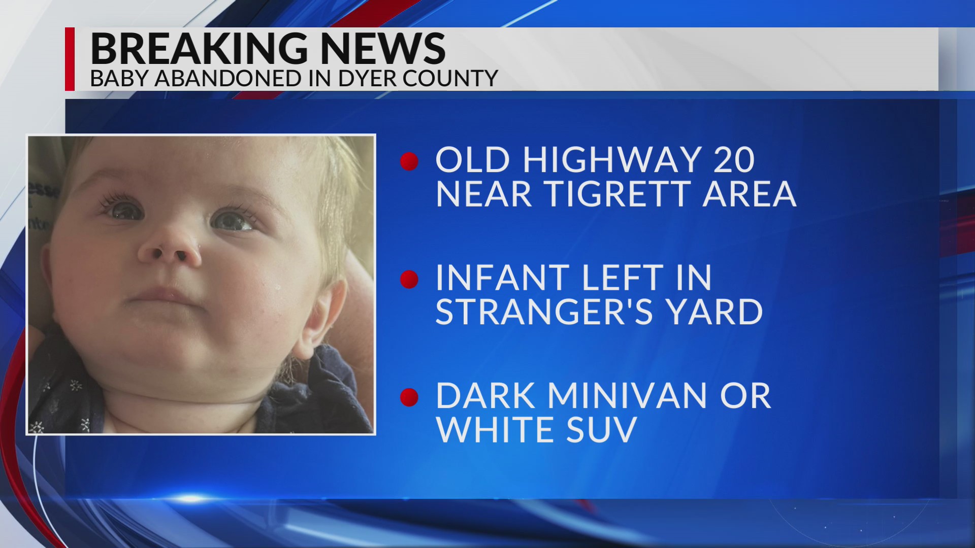 Abandoned baby found in car seat in front yard of Dyer County home ...