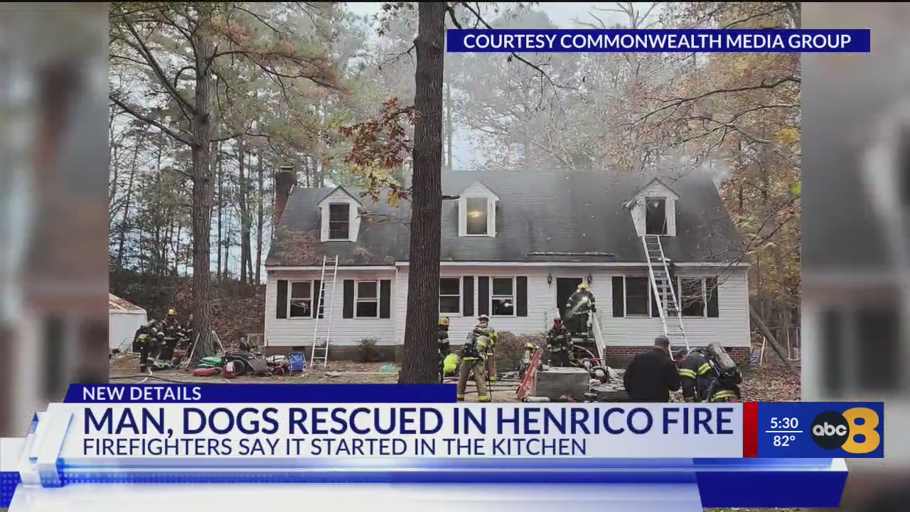 Henrico house fire displaces family and 15 dogs – WRIC ABC 8News