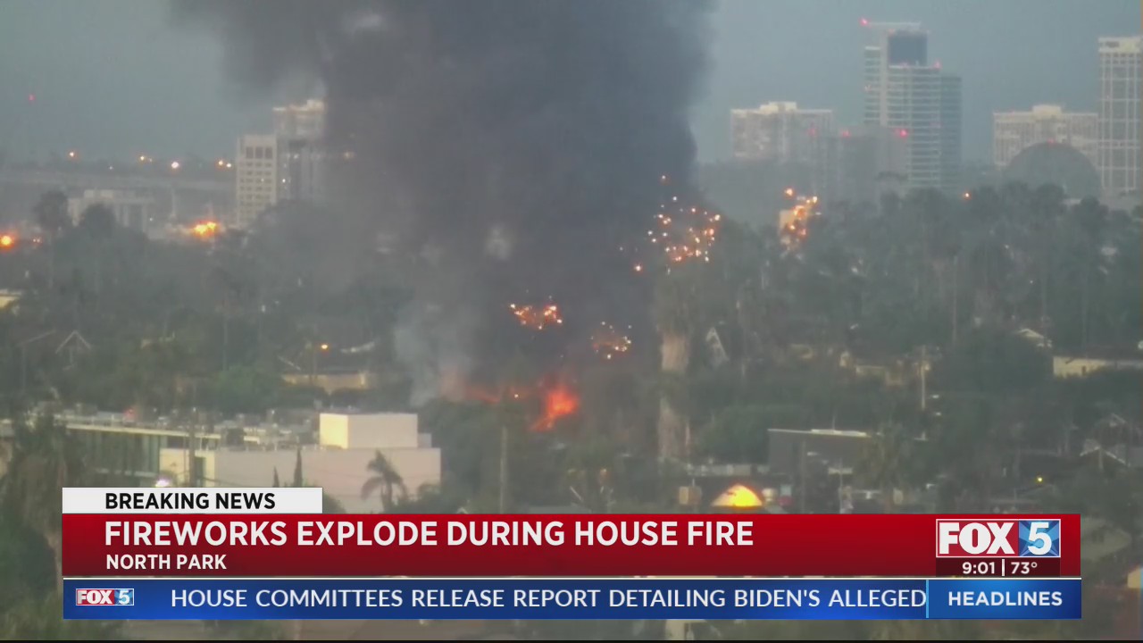 Fireworks appear to explode during house fire – FOX 5 San Diego & KUSI News