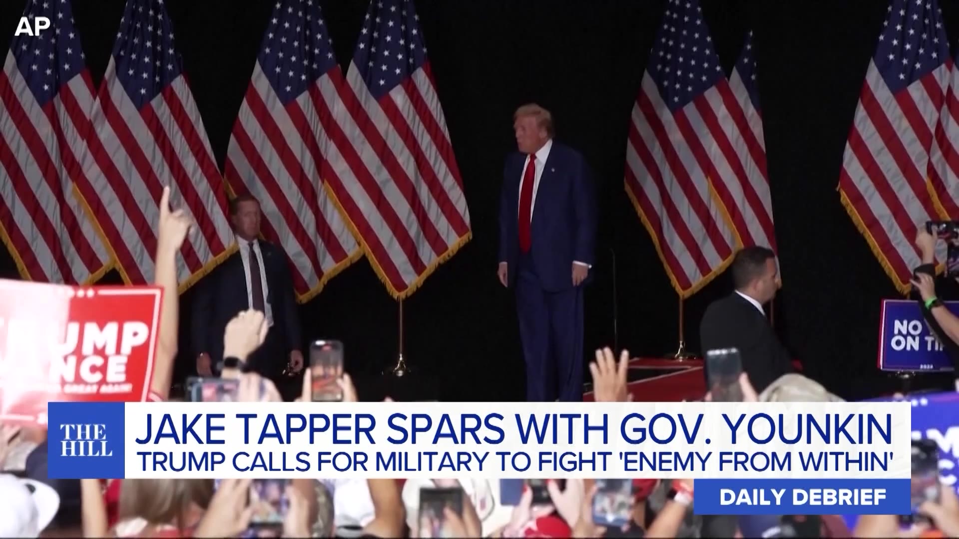 CNN’s Tapper, Youngkin spar over Trump’s military remarks KGET 17