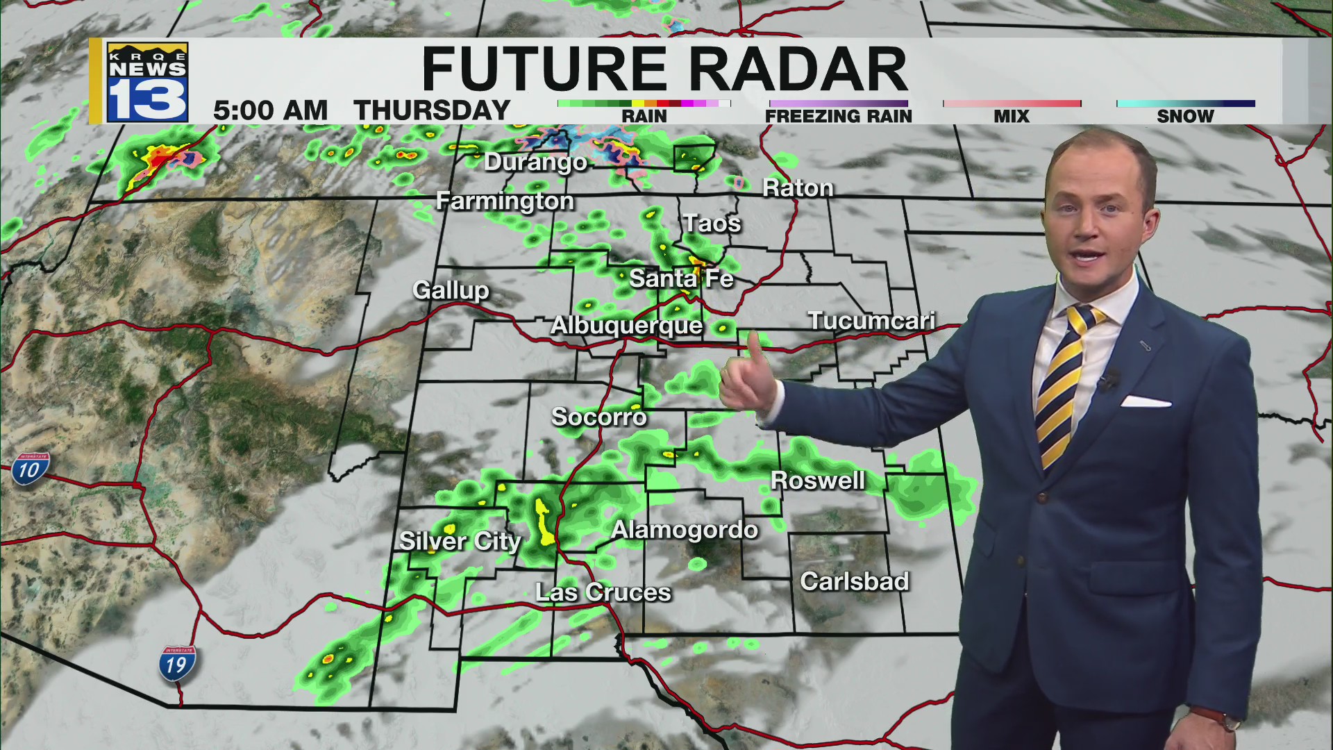 Rain and storms continue moving into New Mexico tonight – KRQE NEWS 13 ...