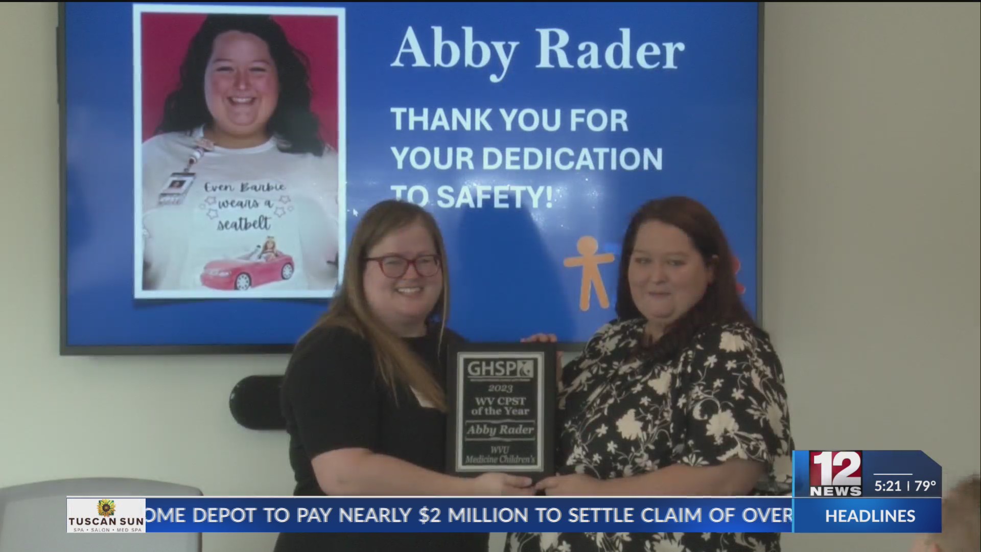 WVU Medicine employee receives 2024 WV Child Passenger Safety